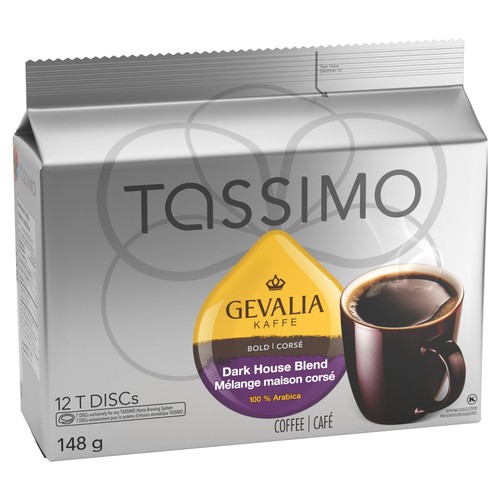 Tassimo Gevalia Coffee Pods Dark House Blend 12 T-Discs 148 g