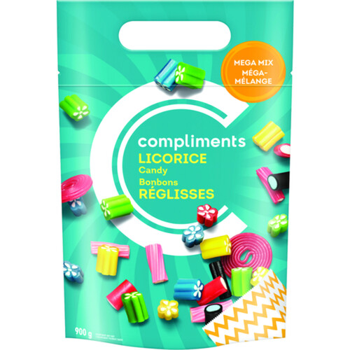 Compliments Mega Mix Licorice 900 G