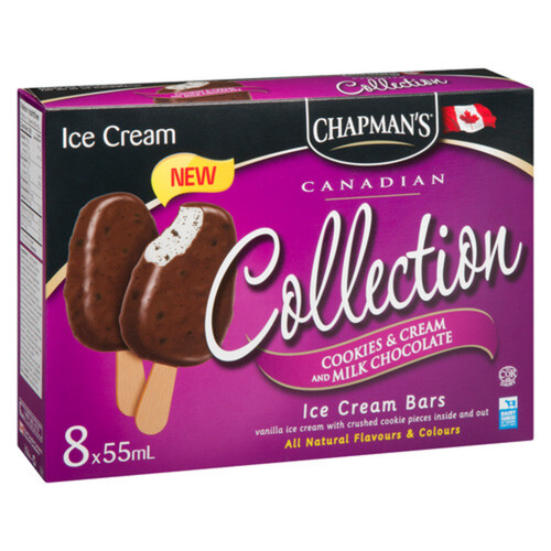 Chapman's Ice Cream Collection Cookies And Cream 8 x 55 ml