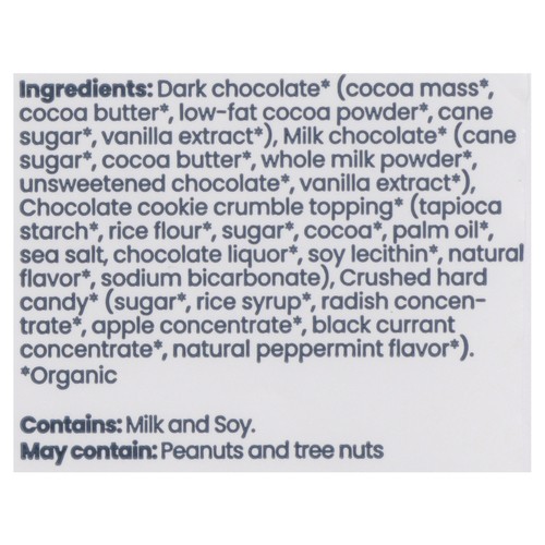 Chocxo Dark Milk Chocolate Snaps Peppermint & Cookie Crunch 98 g