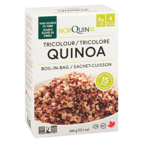 NorQuin tri-colour boil-in-bag Quinoa 344 g