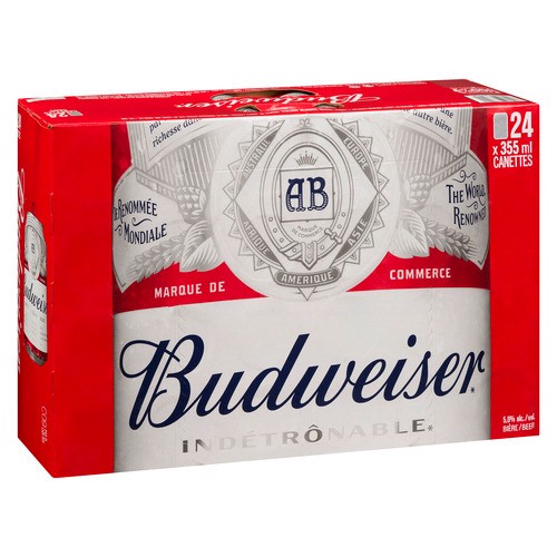 Budweiser Beer 5% Alcohol 24 x 355 ml (cans)