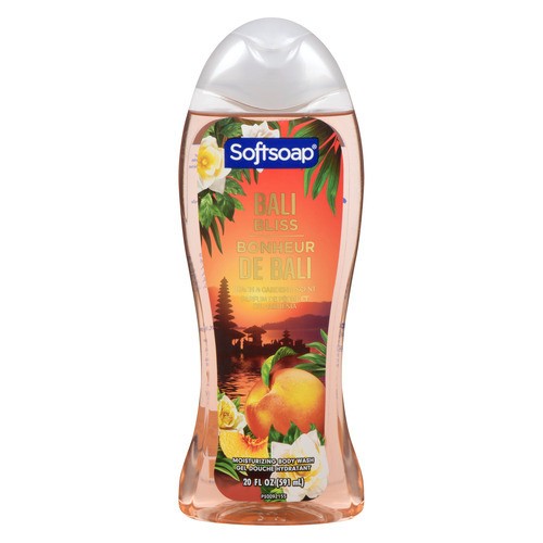 Softsoap Moisturizing Body Wash Bali Bliss Peach & Gardenia Scent 591 ml