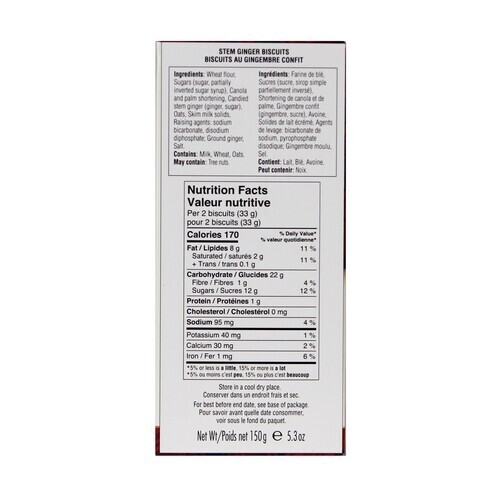 Walker's Biscuits Stem Ginger 150 g