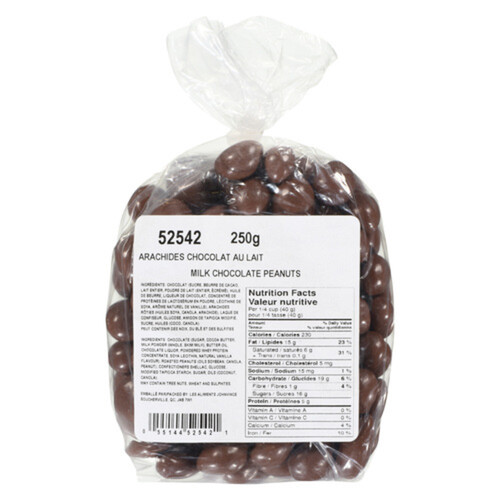 Les Aliments Milk Chocolate Covered Peanuts 250 g