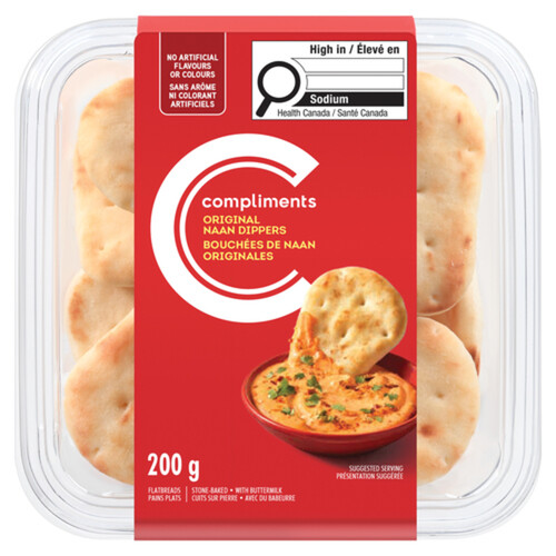 Compliments Naan Dippers 200 g (frozen)