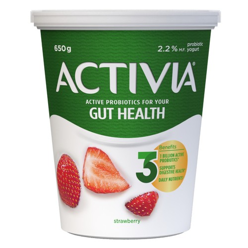 Activia 2.2% Yogurt With Probiotics Strawberry Flavour 650 g