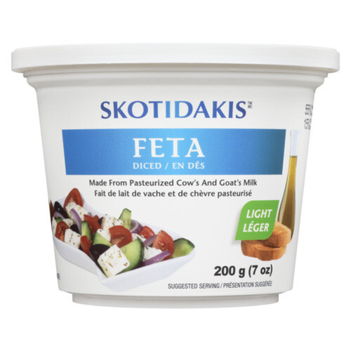 Skotidakis Feta Cheese Diced Light 200 g