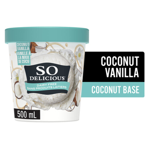 So Delicious Dairy-Free Coconut-Based Frozen Dessert Vanilla Bean 500 ml