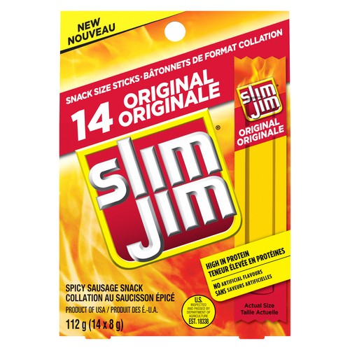 Slim Jim Sausage Snack Original Spicy 112 g