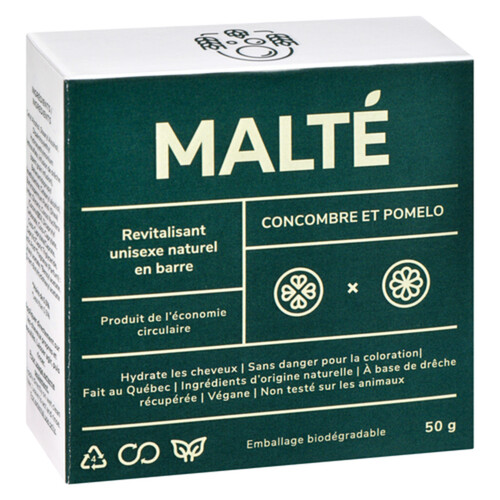 Malté Conditioner Bar Natural Cucumber and Pomelo 50 g