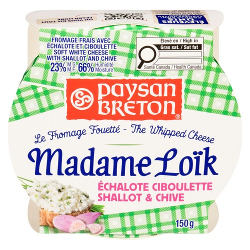 Paysan Breton Madame Loik Soft White Cheese Shallot & Chive 150 g