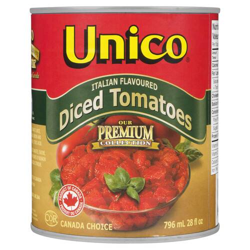 Unico Premium Italian Flavoured Diced Tomatoes 796 ml