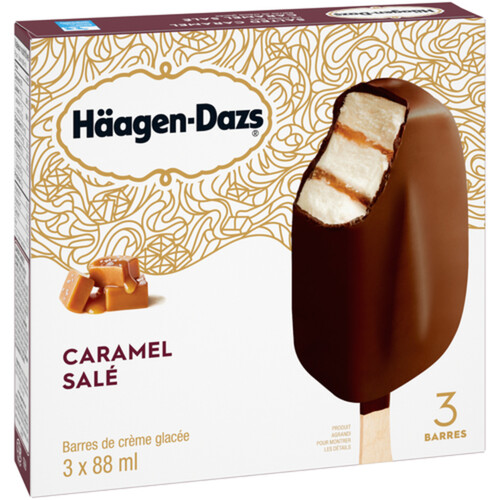 Häagen-Dazs Ice Cream Bars Salted Caramel 3 x 88 ml