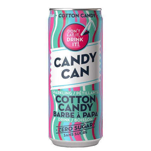 Candy Can Sparkling Drink Cotton Candy Zero Sugar 330 ml
