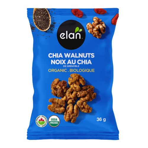 Elan Organic Snack Chia Walnuts 36 g