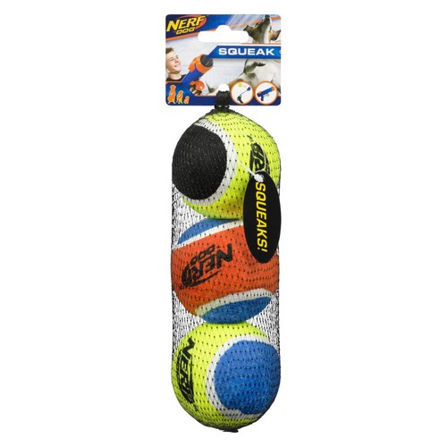 Nerf Squeak Tennis Balls Dog Toy 