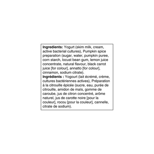 Oikos Greek Yogurt Limited Edition Pumpkin Spice 4 x 100 g
