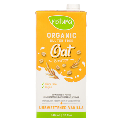 Natur-A Organic Oat Beverage Unsweetened Vanilla 946 ml