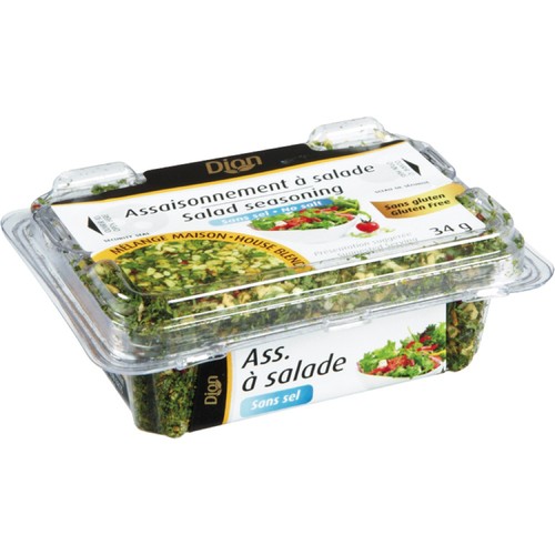 Les Aliments G. Dion Foods Gluten-Free Salad Seasoning No Salt 34 g