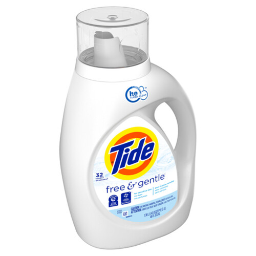 Tide Liquid Laundry Detergent HE Free & Gentle 32 loads 1.36 L
