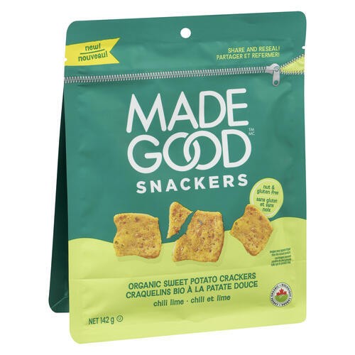 MadeGood Snackers Organic Sweet Potato Crackers Chili Lime 142 g