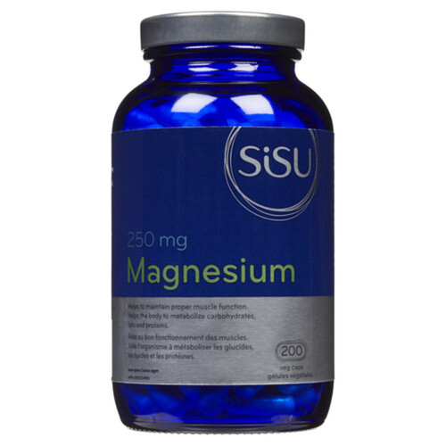 Sisu Minerals 250 mg Magnesium 200 Vegetables Capsules