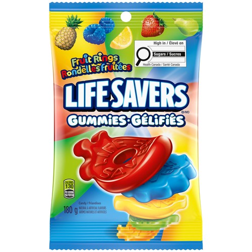 Lifesavers Gummies Candy Fruit Rings 180 g