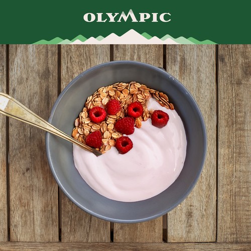 Olympic Organic 3% Yogurt Raspberry 650 g