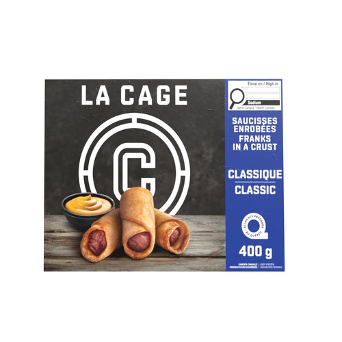 La Cage Frozen Franks In Crispy Crust 400 g