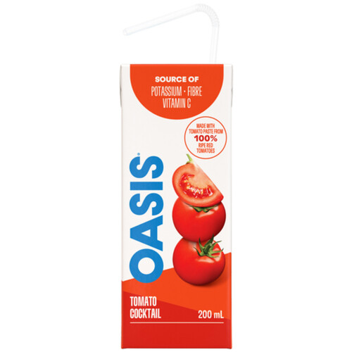 Oasis Juice Cocktail Boxes Tomato Cocktail 8 x 200 ml