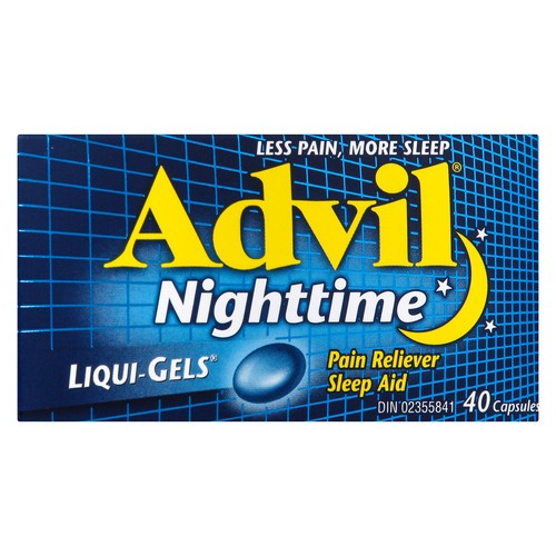 Advil Nightime Sleep Aid Liqui-Gels 40 Capsules