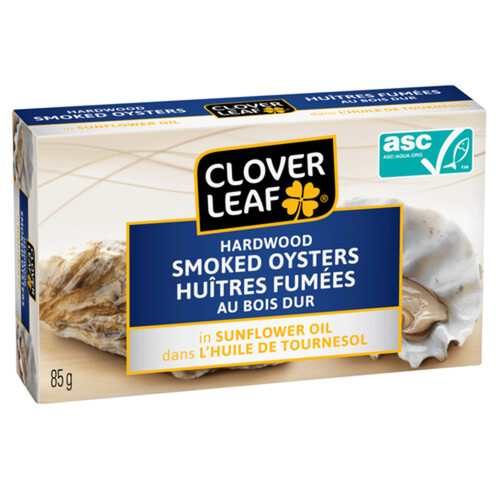 Clover Leaf Smoked Oysters In Sunflower Oil 85 g