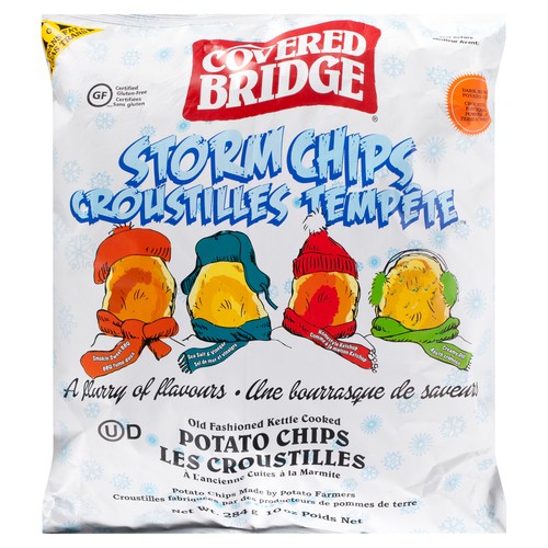 Covered Bridge Gluten-Free Kettle Cooked Potato Chips Storm 1 x 284 g