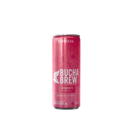 Bucha Brew Can Kombucha Raspberry 355 ml