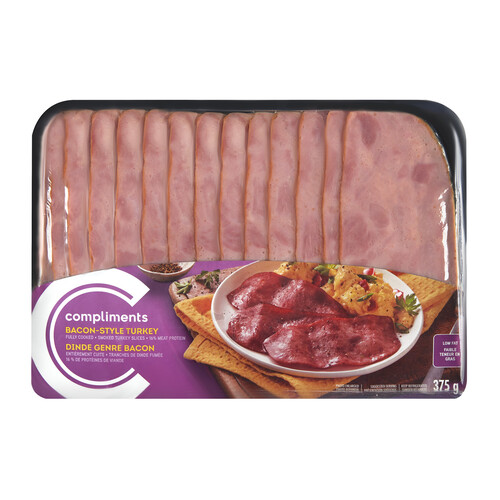 Compliments Turkey Bacon-Style 375 g