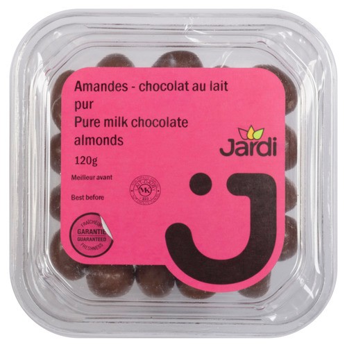 Les Aliments Jardi Chocolate Almonds 120 g 