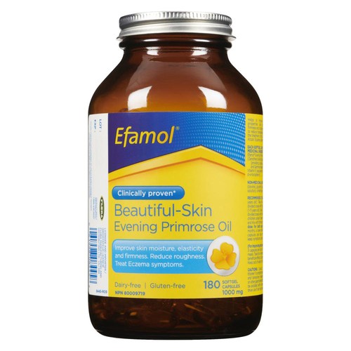 Efamol Beautiful-Skin Evening Primrose Oil 1000 mg Softgel Capsules 180 Count