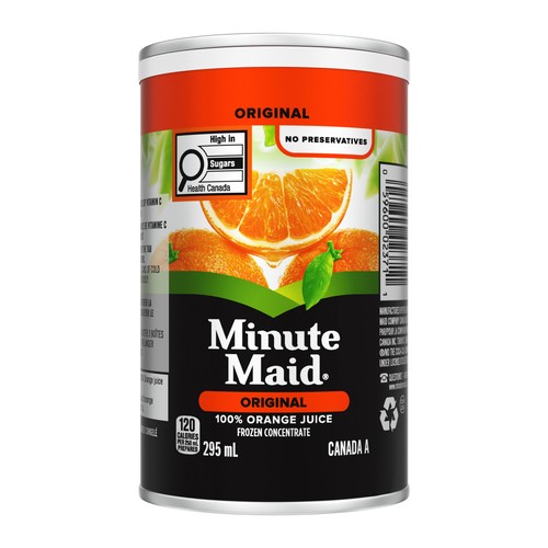 Minute Maid Frozen Beverage Concentrate 100% Orange Juice Original 295 ml