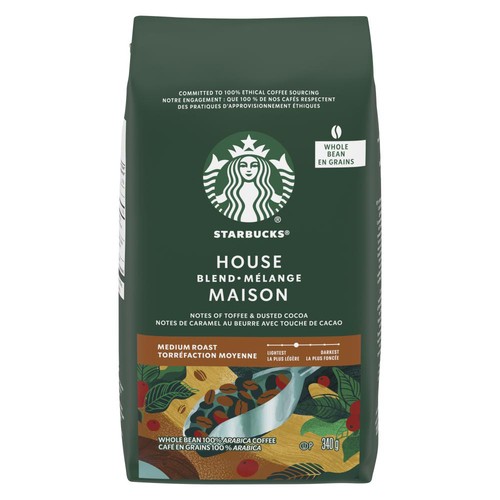Starbucks Whole Bean Coffee House Blend 340 g