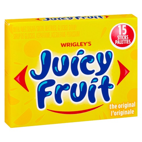 Juicy Fruit Fruit Chewing Gum 15 Sticks 1 Pack
