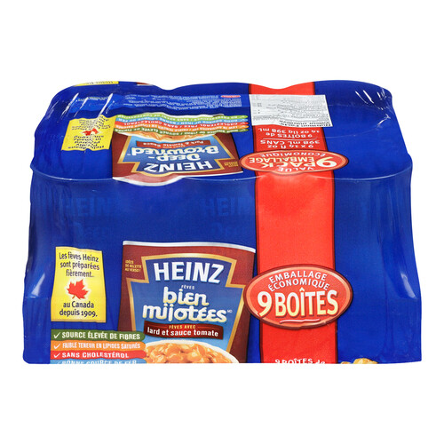 Heinz Beans Deep-Browned with Pork & Tomato Sauce 9 x 398 ml