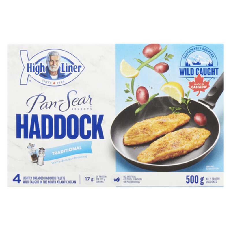 High Liner Frozen Pan Seared Haddock Traditional 500 g Voilà Online Groceries & Offers