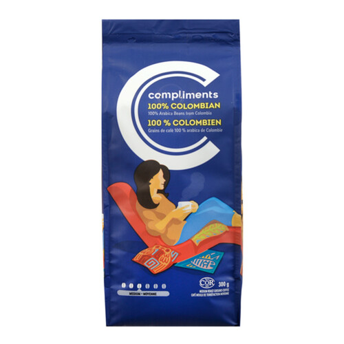 Compliments Ground Coffee 100% Columbian 300 g