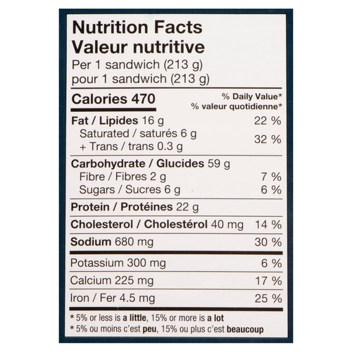 CRAVE Frozen Open-Faced Sandwich Melt Philly Cheesesteak 213 g