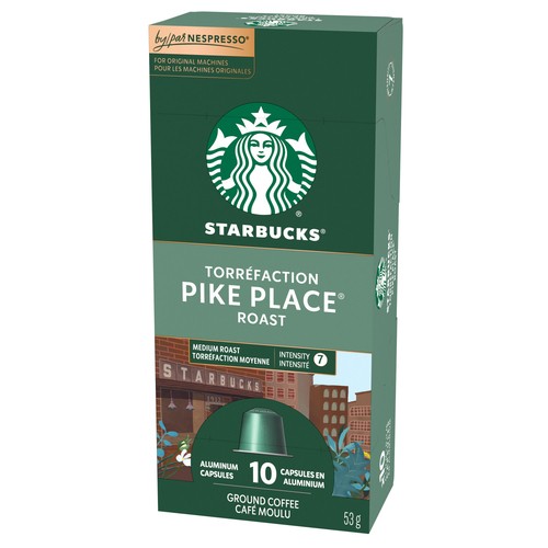 Starbucks Nespresso Coffee Pods Pike Place Roast 10 Capsules 53 g