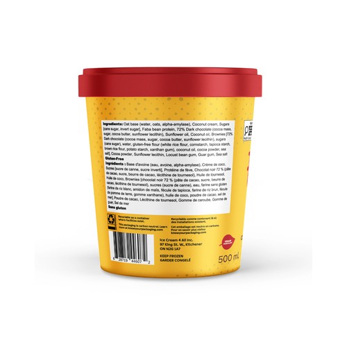Four All Ice Cream Chocolate Brownie Chunk 500 ml