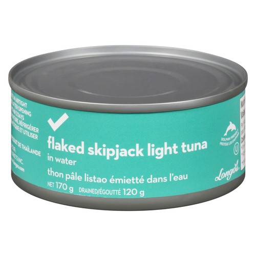 Longo's Tuna Flaked Light Skipjack In Water 120 g