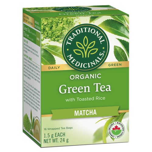 Traditional Medicinals Organic Green Tea Matcha 16 Tea Bags