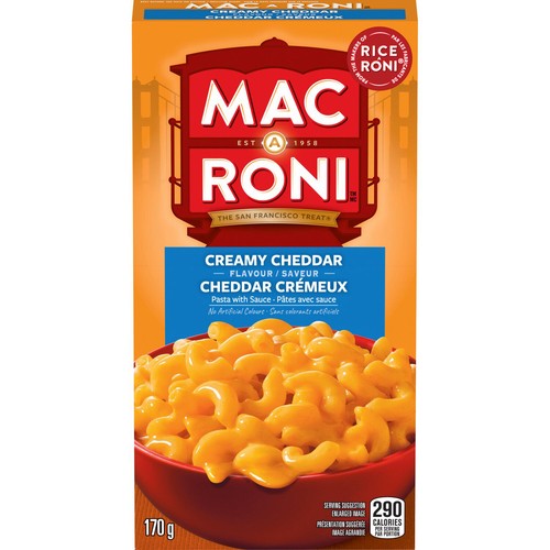 Mac-A-Roni Pasta With Sauce Creamy Cheddar Flavour 170 g